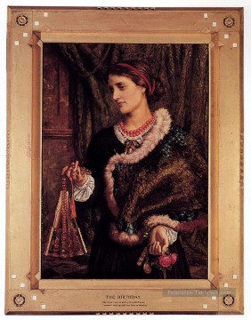  Artist Tableaux - L’anniversaire Un portrait des artistes Femme Edith William Holman Hunt
